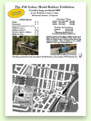 Click to download the flier for this year's Sydney Model Railway Exhibition